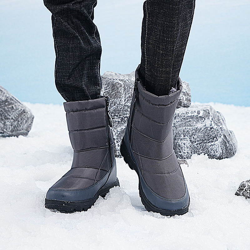 Fleece-Lined Cloth Couple Boots – Warm, Outdoor Climbing, and Leisure Style