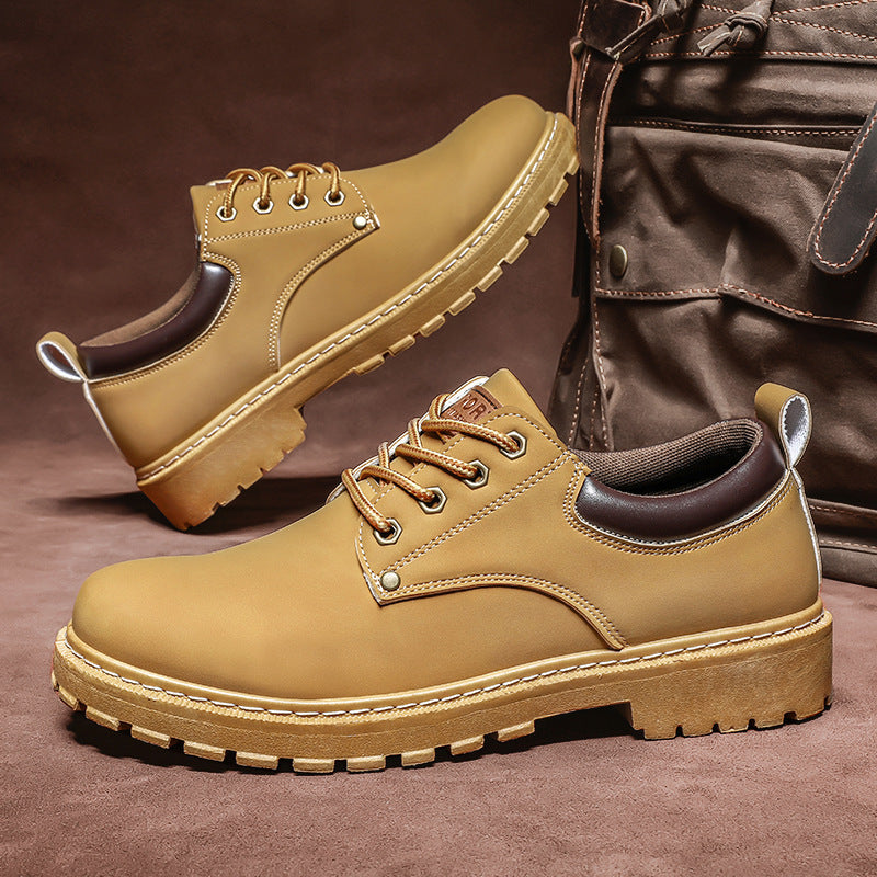 Men's Thick-Soled Height-Enhancing Casual Work Martin Boots