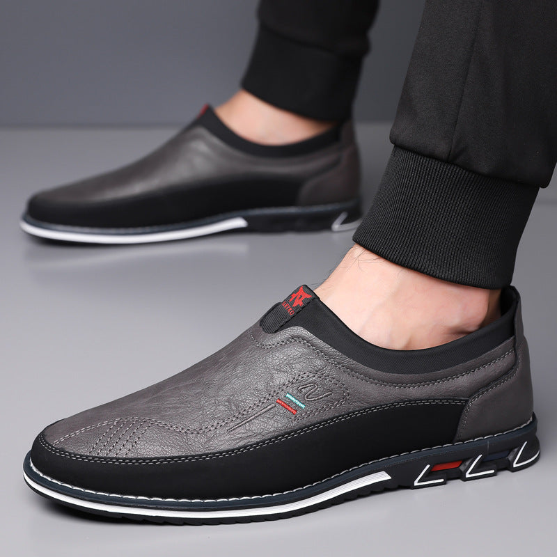 Men's Casual Business Shoes - Comfortable, Fashionable, and Available in Large Sizes