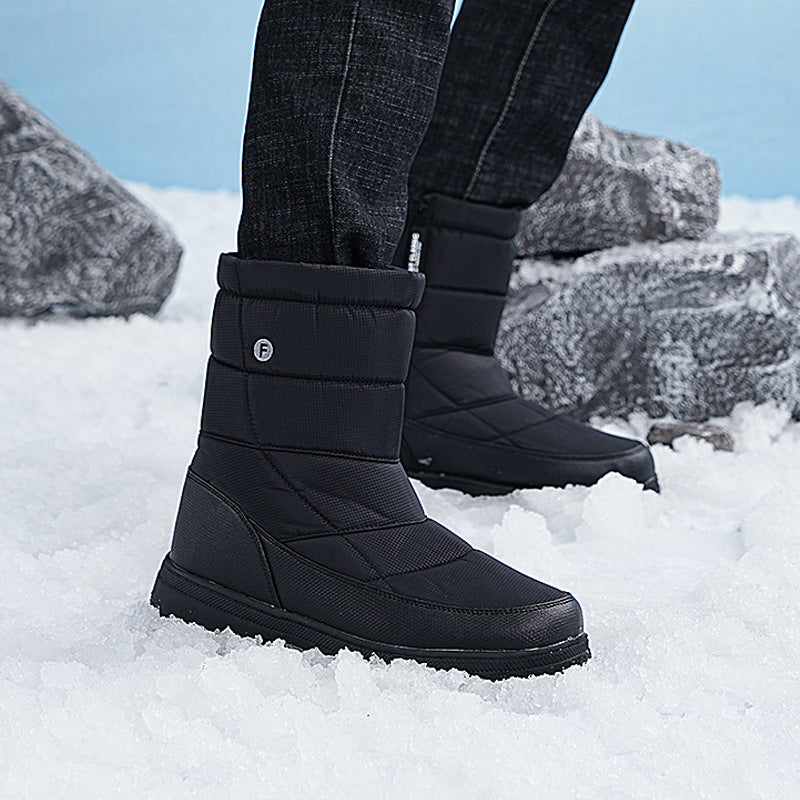 Fleece-Lined Cloth Couple Boots – Warm, Outdoor Climbing, and Leisure Style