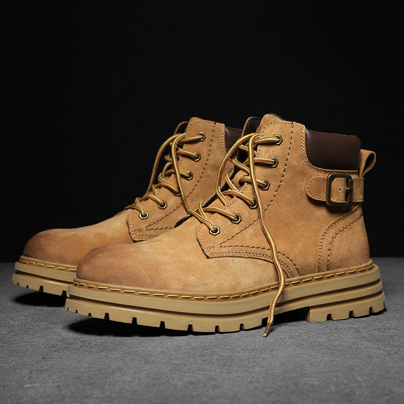 Men's Retro British Style Martin Boots for Autumn and Winter