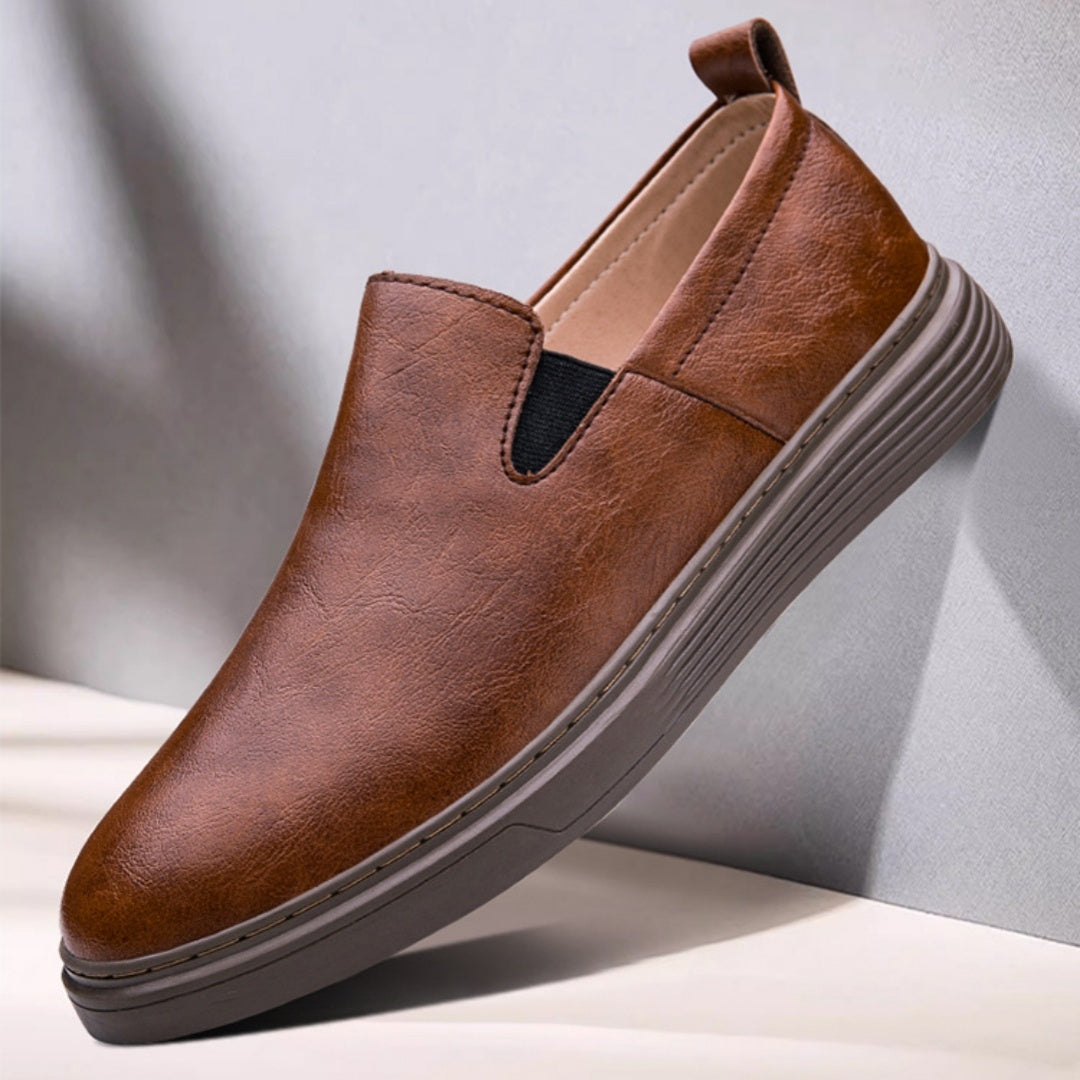 Men's Slip-On Soft Bottom Board Shoes – Hand-Stitched and Breathable Design