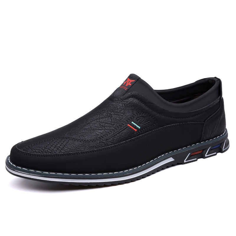 Men's Casual Business Shoes - Comfortable, Fashionable, and Available in Large Sizes