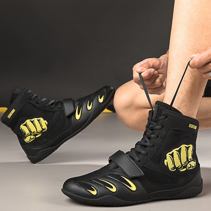 Ultra-Light, Non-Slip, Breathable Boxing and Wrestling Fighting Shoes