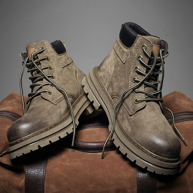 Men's Retro British Style Martin Boots for Autumn and Winter