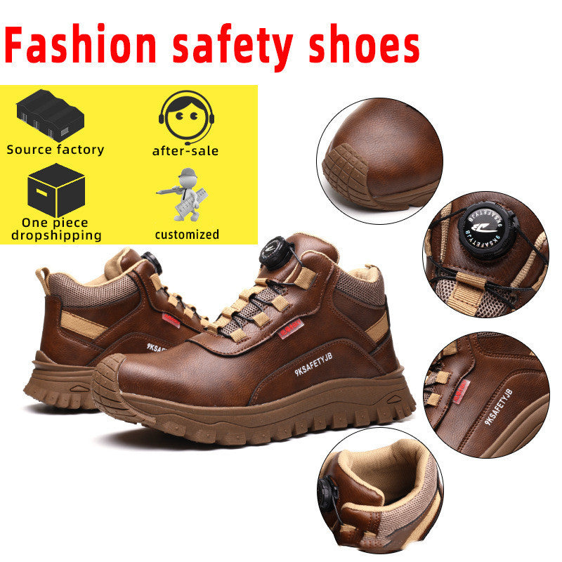 Men's Anti-Smashing, Anti-Penetration, Non-Slip Wearable Safety Shoes