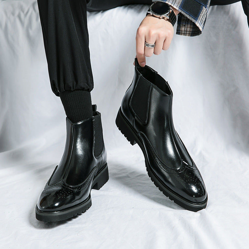 Fashionable Martin Chelsea Boots for Men, Cross-Border