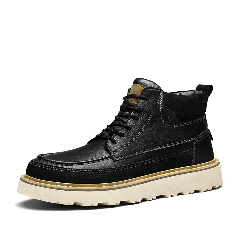 Men's Retro Platform Short Martin Boots