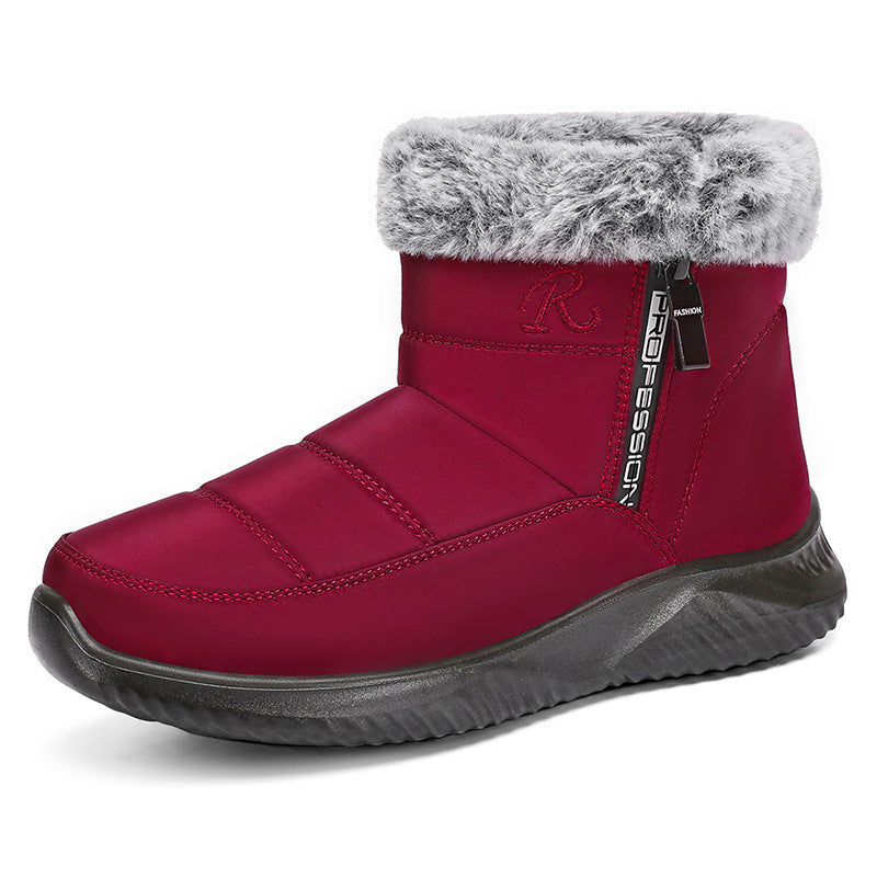 Men's High-Top Fleece-Lined Cotton-Padded Boots – Warm and Thick Winter Shoes