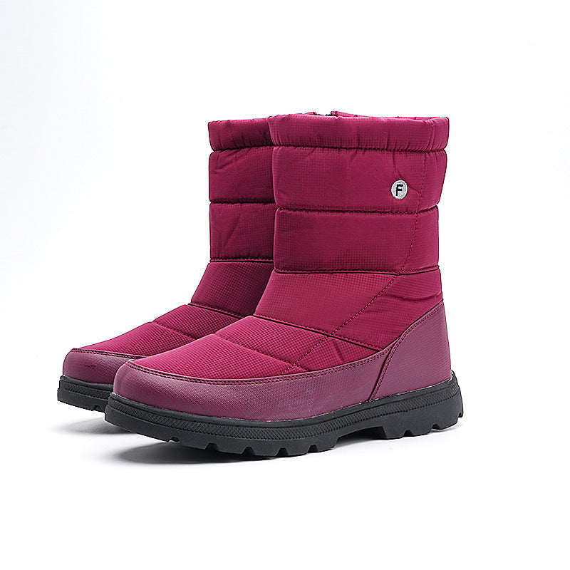 Fleece-Lined Cloth Couple Boots – Warm, Outdoor Climbing, and Leisure Style