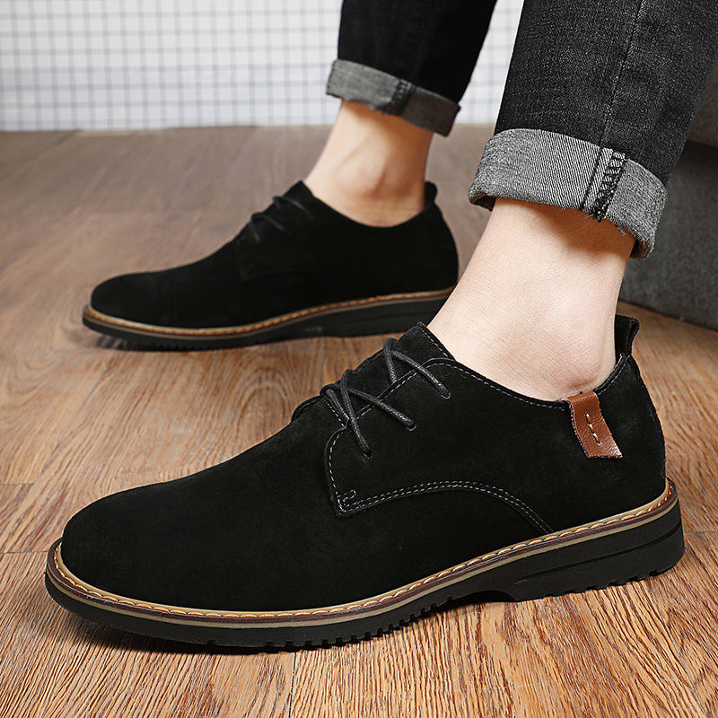 Plus Size Men's Casual Leather Shoes, New for Spring