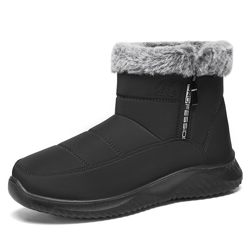 Men's High-Top Fleece-Lined Cotton-Padded Boots – Warm and Thick Winter Shoes