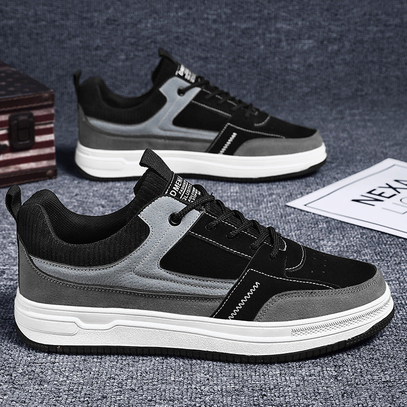 Men's Low-Top Thick-Bottom Wear-Resistant Sports Casual Board Shoes