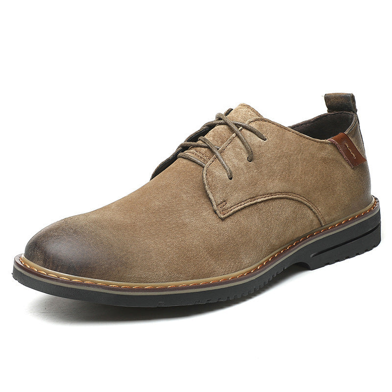 Plus Size Men's Casual Leather Shoes, New for Spring