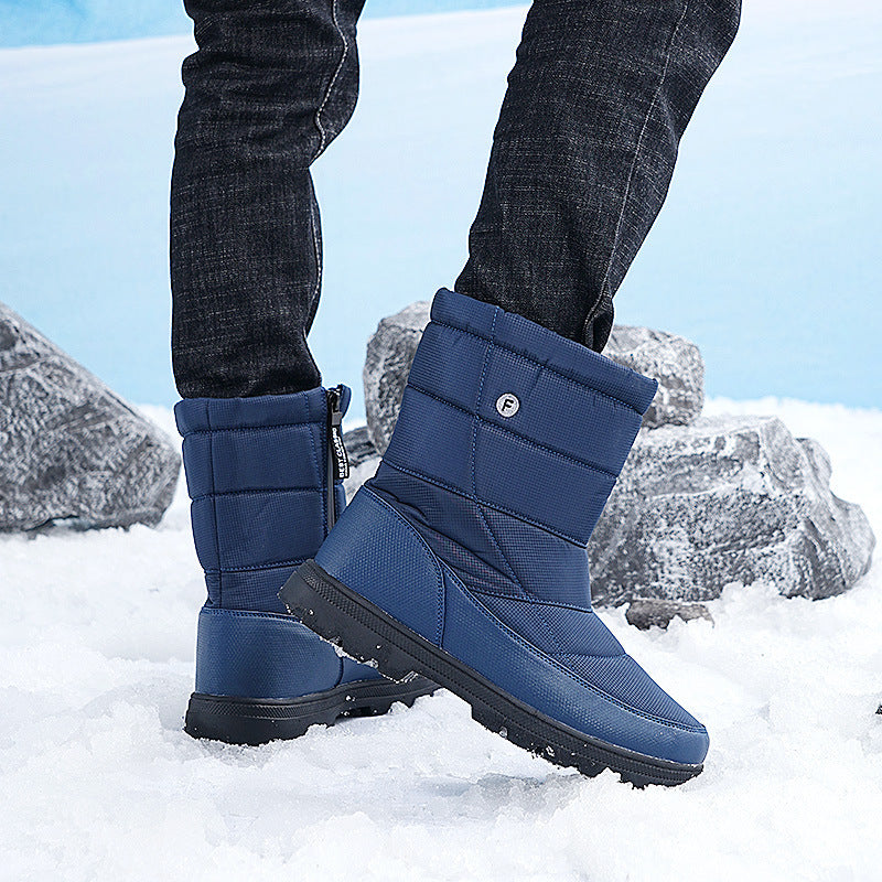 Fleece-Lined Cloth Couple Boots – Warm, Outdoor Climbing, and Leisure Style