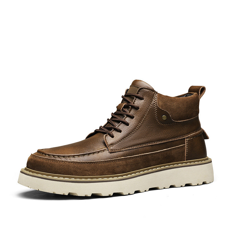 Men's Retro Platform Short Martin Boots