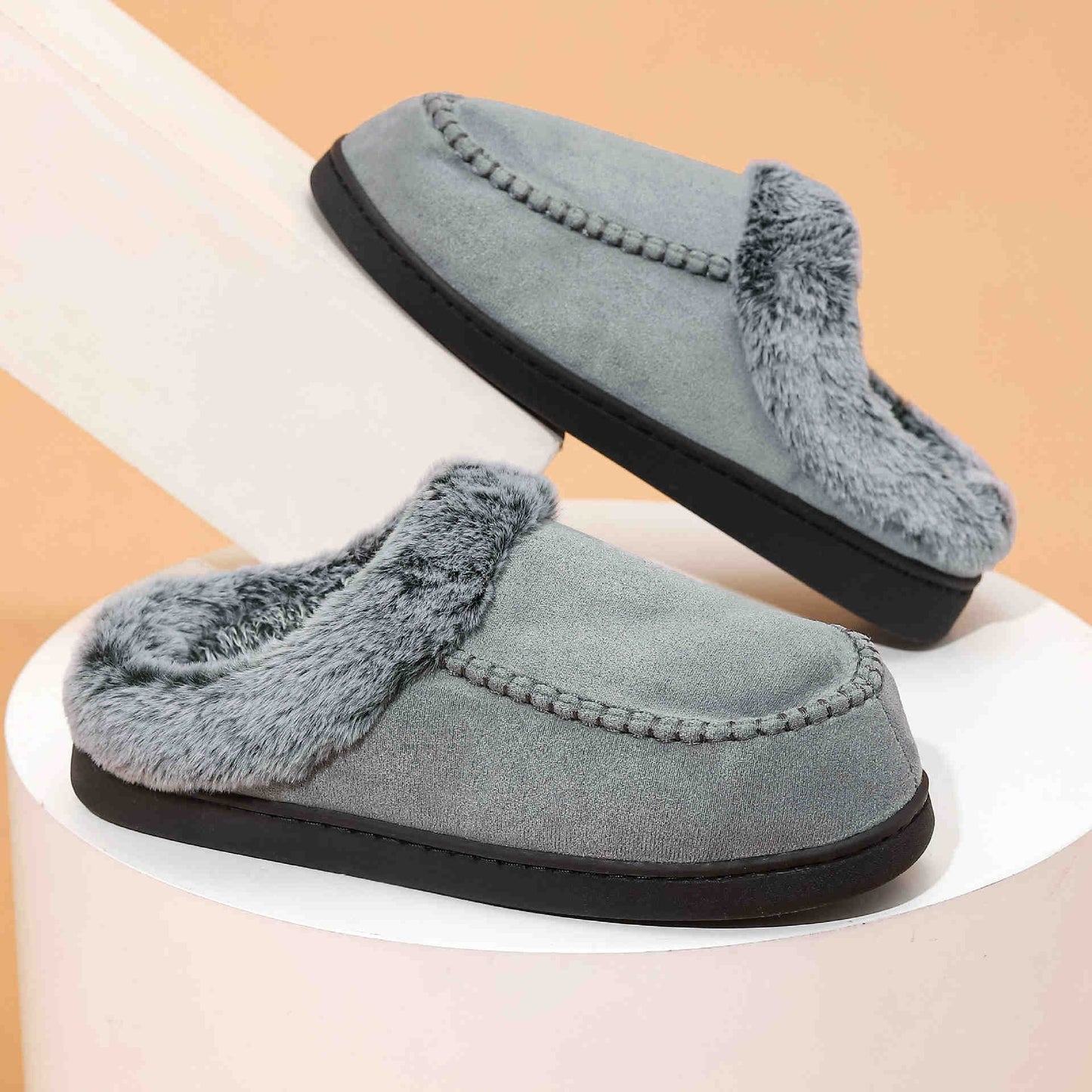 Men's Winter Cotton Slippers – Plus Size for Extra Comfort and Warmth