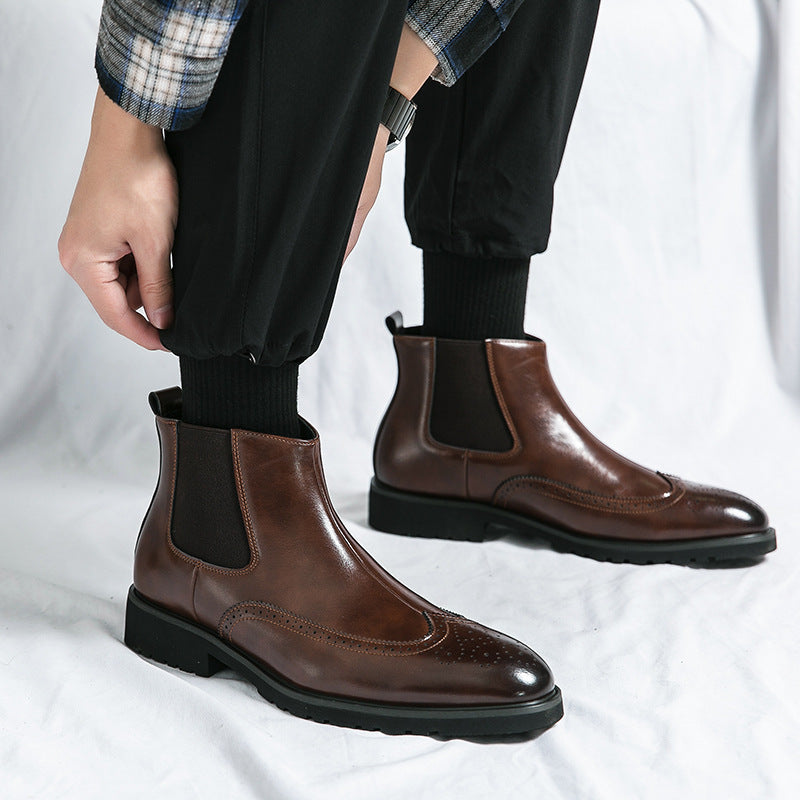 Fashionable Martin Chelsea Boots for Men, Cross-Border