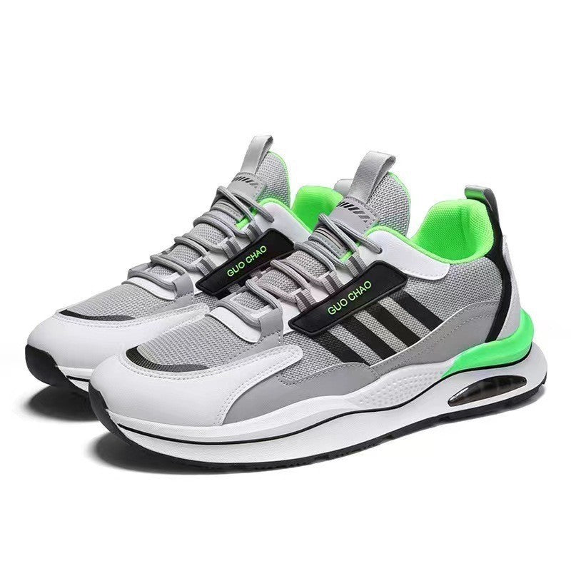 Mesh Breathable Korean-Style Fashion Travel Running Shoes, Trendy and Versatile Casual Footwear