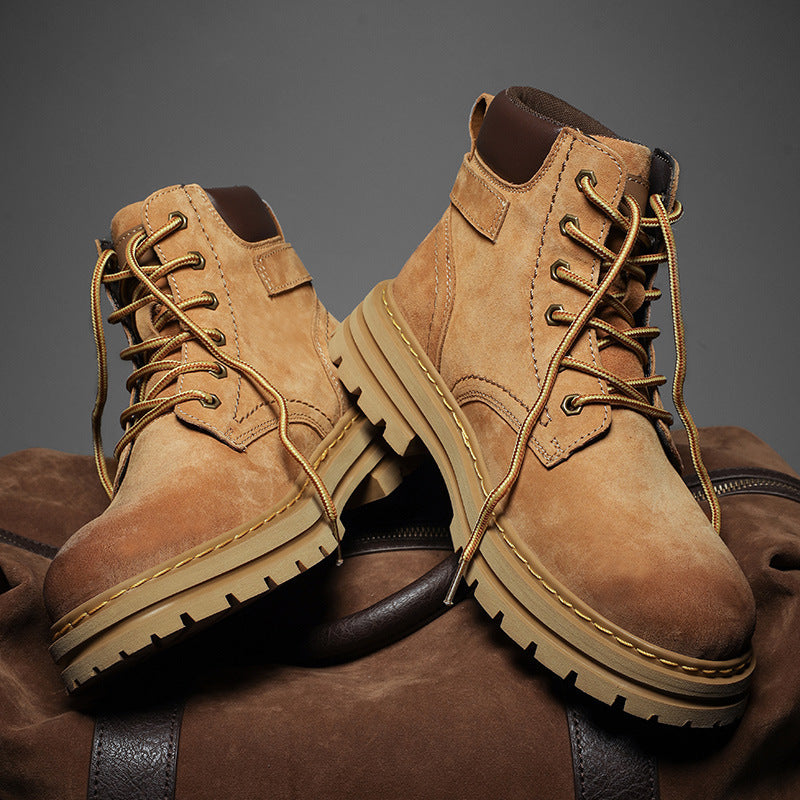 Men's Retro British Style Martin Boots for Autumn and Winter