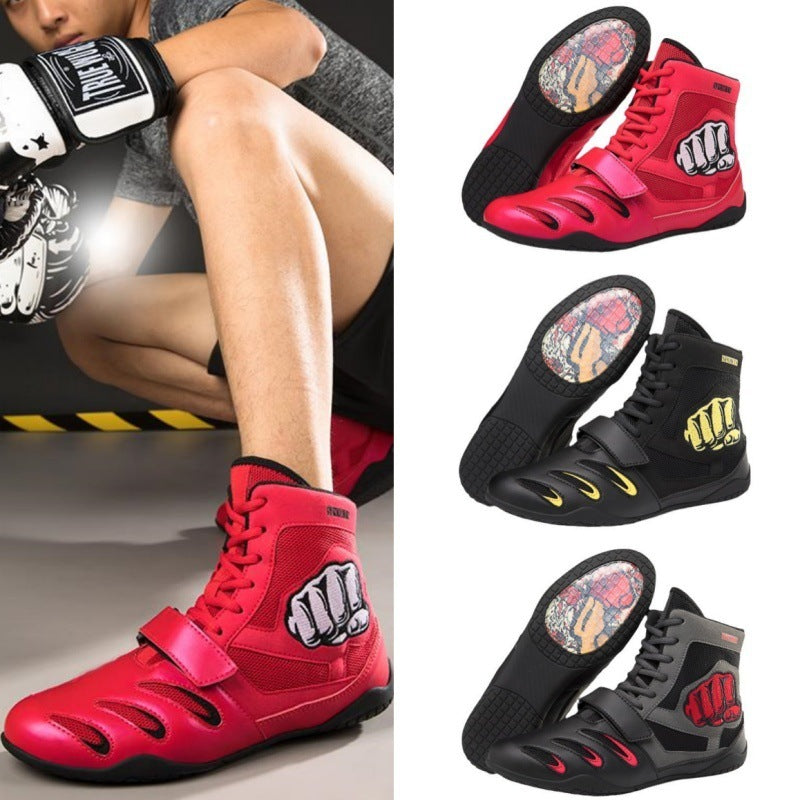 Ultra-Light, Non-Slip, Breathable Boxing and Wrestling Fighting Shoes