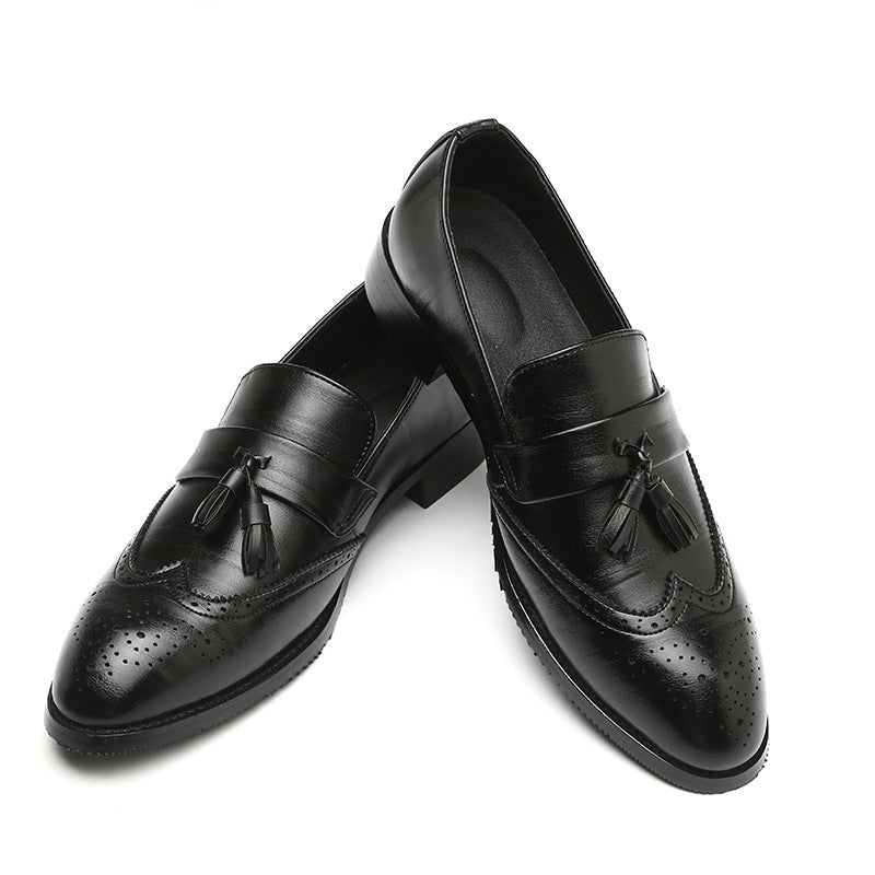 Men's Casual Fashion Leather Shoes – Plus Size