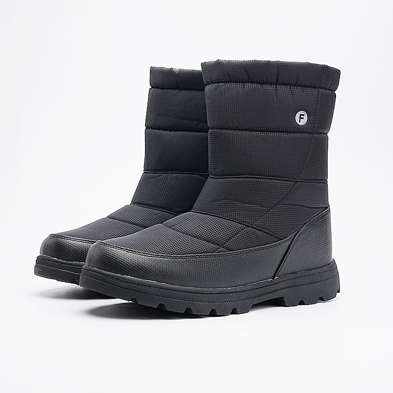 Fleece-Lined Cloth Couple Boots – Warm, Outdoor Climbing, and Leisure Style