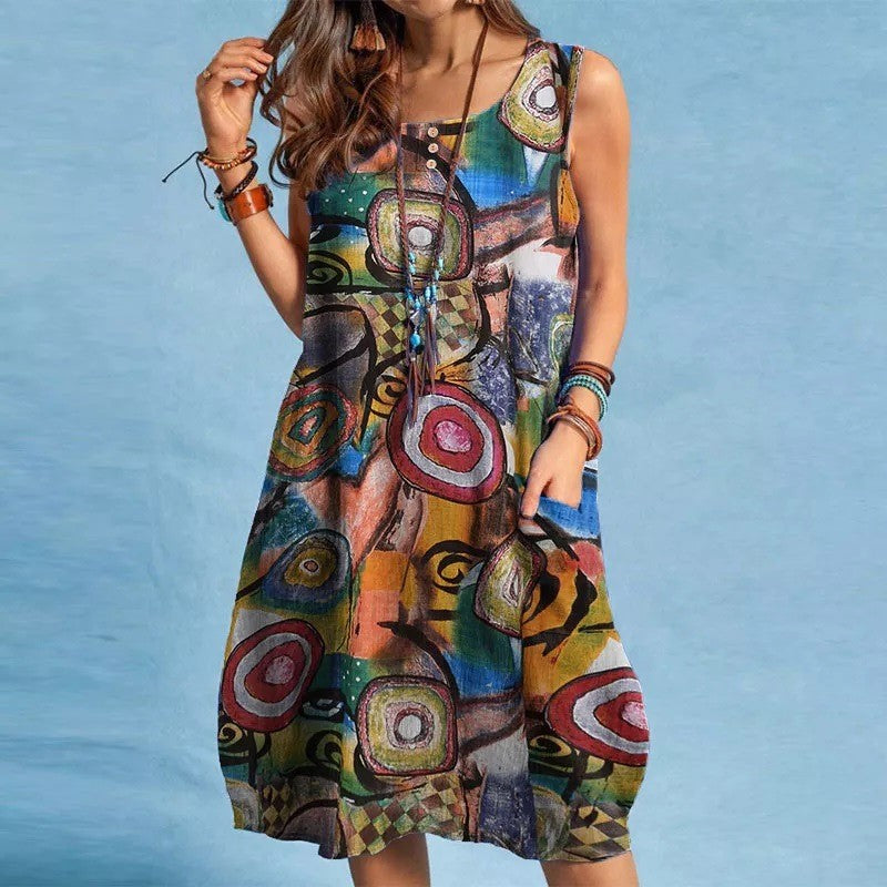 Women's Summer Floral Print Dress