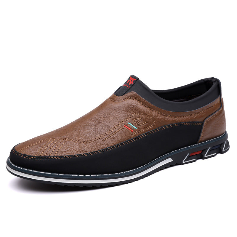 Men's Casual Business Shoes - Comfortable, Fashionable, and Available in Large Sizes