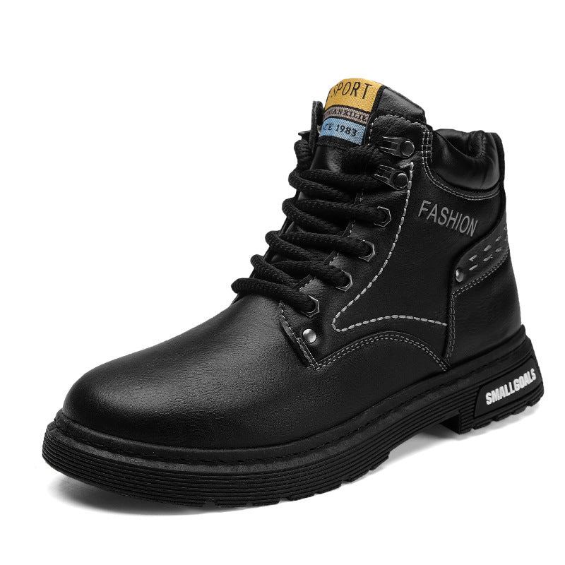 Men's Retro British Style Leather Martin Boots – All-Matching and Timeless