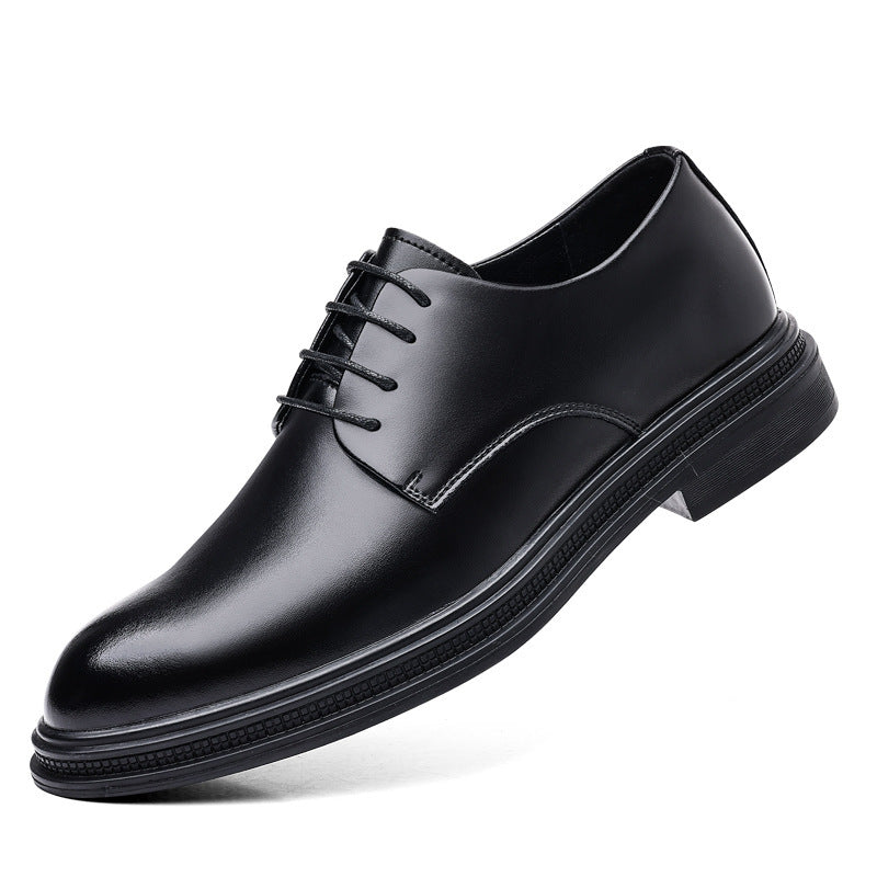 Men's Business Formal British Commuter Black Leather Shoes