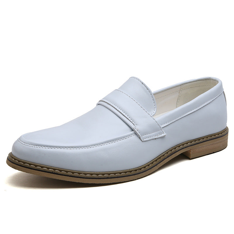 Men's Slip-on Leather Shoes for Business and Formal Wear, Gentleman Style