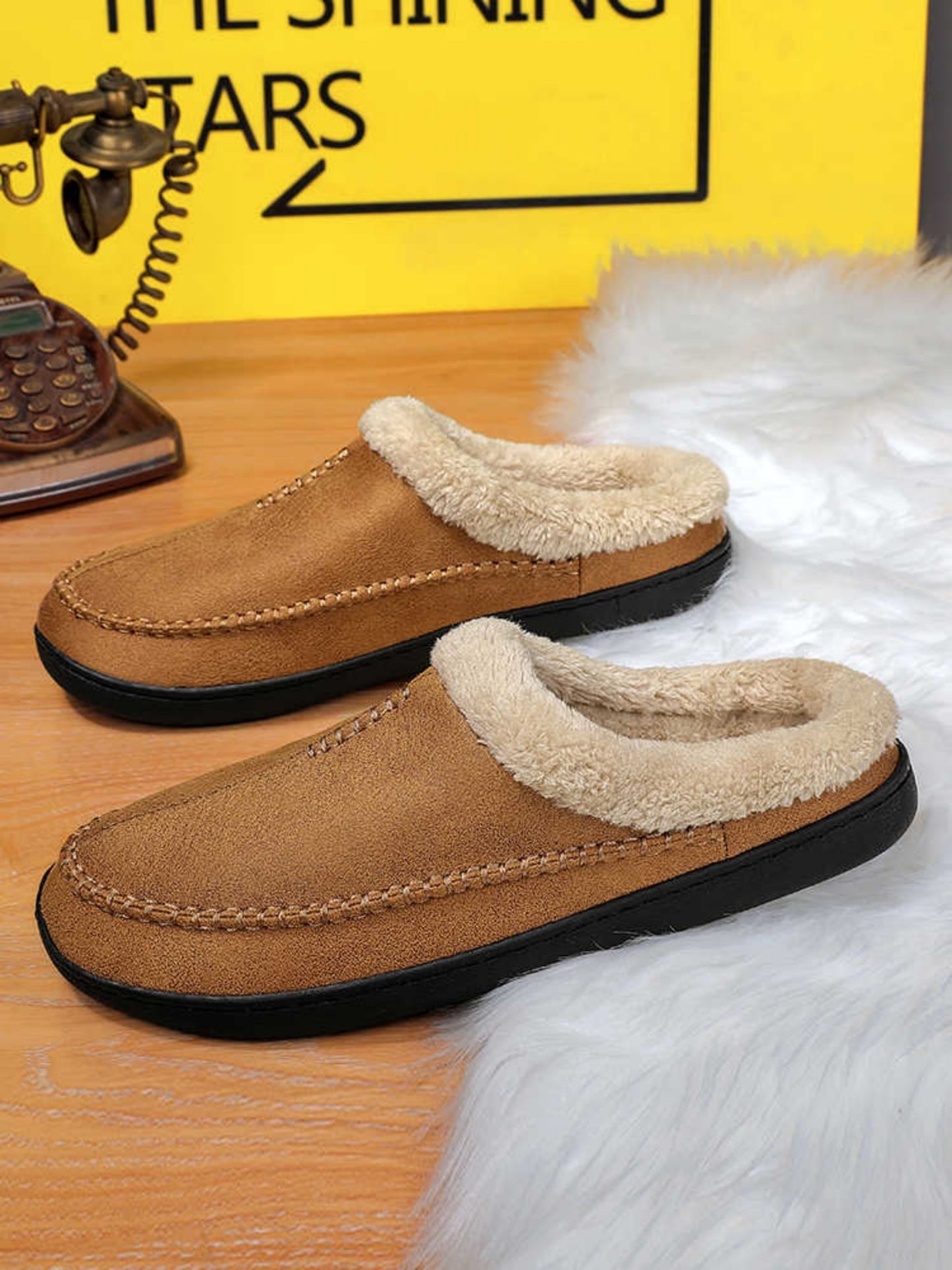 Men's Winter Cotton Slippers – Plus Size for Extra Comfort and Warmth