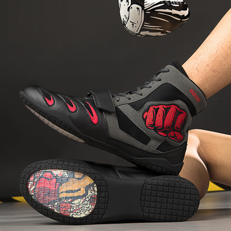 Ultra-Light, Non-Slip, Breathable Boxing and Wrestling Fighting Shoes