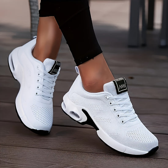 Womens Air Cushion Shock Absorbing Running Sneakers