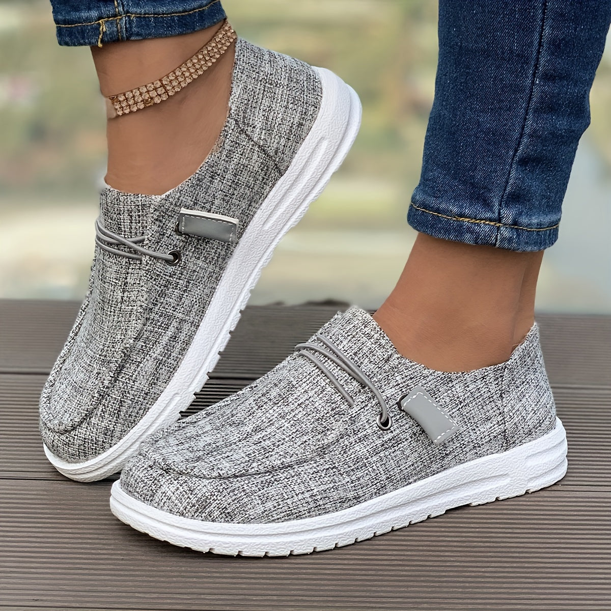 Lightweight Womens Canvas SlipOns for Casual Walking